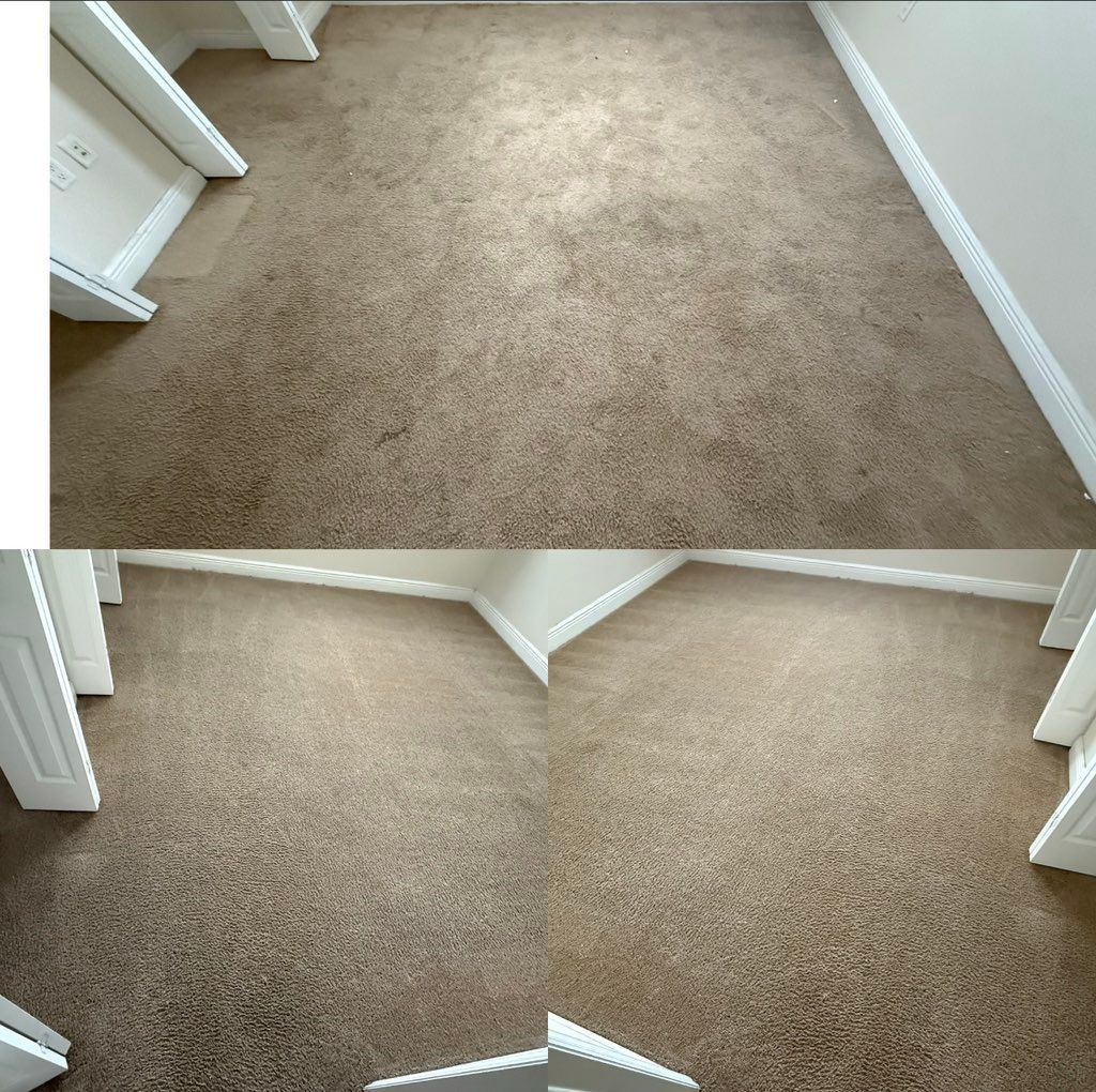 Carpet cleaning — closet area